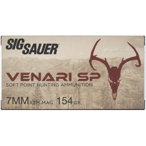 Sig Sauer Venari 7mm Rem Mag 154 gr Soft Point 20rd box