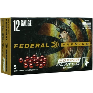 Federal Premium Vital-Shok Max Buck 12ga 2-3/4 in 1 Buck 16 pellets ammo box