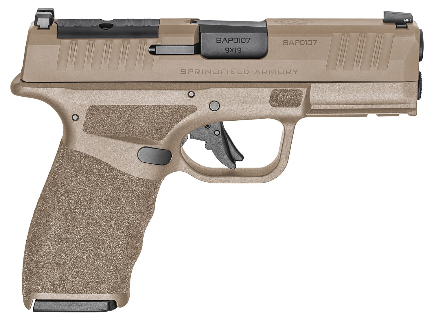 Springfield Armory Hellcat Pro OSP 9mm 3.7in FDE pistol, optics-ready