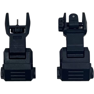 NcStar VG167 Picatinny High Profile Front and Rear Sight Set Black Polymer