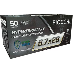Fiocchi Hyperformance 5.7x28mm frangible 50rd box