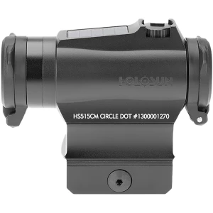 Holosun HS515CM 20mm solar red circle dot sight with QD Picatinny mount, black