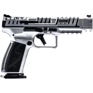 Canik SFx Rival-S 9mm 5-inch Chrome steel-frame pistol with two 18-round magazines