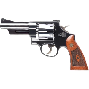 Smith & Wesson Model 27 Classic revolver with 4 inch blued barrel and walnut grips