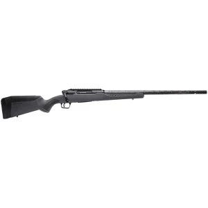 Savage Impulse Mountain Hunter 7mm PRC 22 inch rifle with carbon fiber-wrapped barrel and gray AccuStock synthetic stock