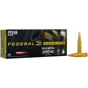Federal Gold Medal CenterStrike .223 Rem 77gr Open Tip Match 20-round box