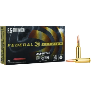 Federal Gold Medal CenterStrike 6.5 Creedmoor 140 gr OTM ammunition box