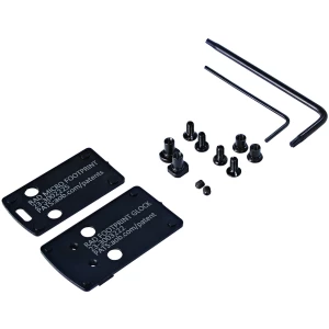 Crimson Trace CT RAD dovetail mounting kit for Glock 42 43 48, black aluminum and steel adapter