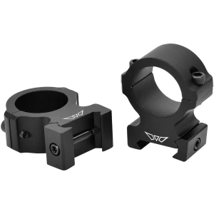 Warne Vapor horizontal scope rings 1-inch tube 1 in high matte black