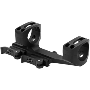 Warne QDXSKEL34TW 34mm skeletonized QD cantilever scope mount in black