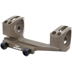 Warne X-SKEL Gen II 30mm cantilever scope mount in Flat Dark Earth, side view