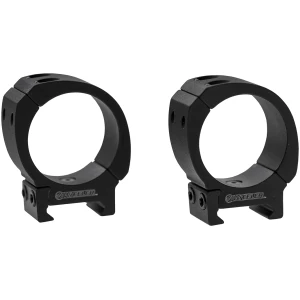 Wheeler Sporter 1 in medium Bi-Weaver/Picatinny scope rings, black, 6061 aluminum