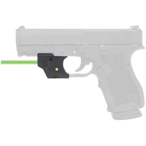 Viridian Essential green laser sight mounted on PSA Dagger trigger guard