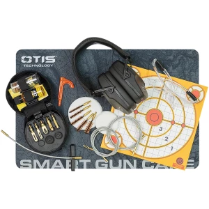 Otis GFNSB1 Shooting Bundle  Includes Otis Tactical Cleaning Kit .17 Cal-12 Gauge/Eye Protection/Ear Protection/Cleaning Matt