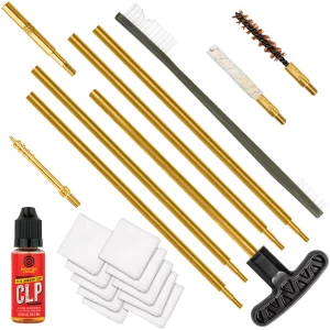 Otis FGSRS22 .22 Cal Cleaning Kit For Rifle & Pistol .22 Cal/.223 Cal/5.56mm Yellow Plastic Box Case