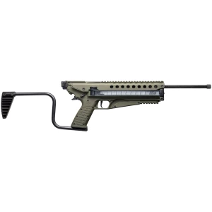 Kel-Tec R50 5.7x28mm green rifle with 16.1in threaded barrel and 50-round magazine