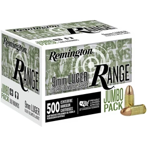 Remington Range R27779 9mm Luger 115gr FMJ 500-round box