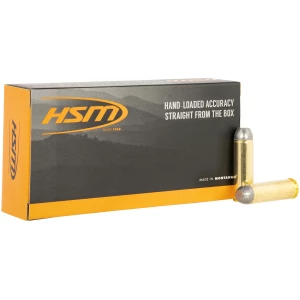 HSM 500 S&W Magnum 330gr RNFP ammunition box, 20 rounds