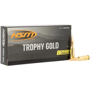HSM Trophy Gold 6mm ARC 95 gr ammunition 20 round box