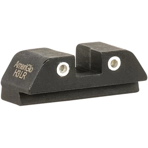AmeriGlo GL8113R Tritium Rear Sight for Glock  Green Tritium White Outline Rear Sight
