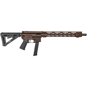 Diamondback DB1418P071 DB15  9mm Luger 32+1 16", Midnight Bronze Rec/M-Lok Handgaurd, Carbon Lower, Black Magpul CTR Stock/K2 Grip, Flash Hider