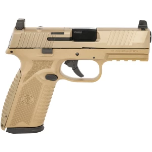 FN 510 MRD 10mm Flat Dark Earth 4.1-inch optic-ready handgun, left-side view