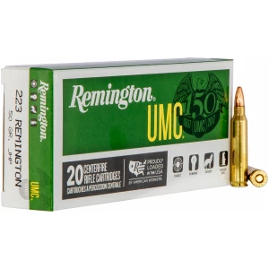 Remington UMC .223 Rem 50 gr Jacketed Hollow Point ammunition box