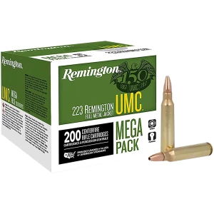 Remington UMC .223 Rem 45 gr Jacketed Hollow Point 200 rd box, 4-box mega pack