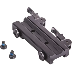 Sightmark Wraith HD locking quick detach mount in matte black mounted to a Picatinny rail