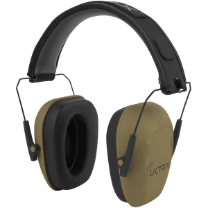 Allen ULTRX Shield Passive Earmuff in Flat Dark Earth, 23 dB NRR