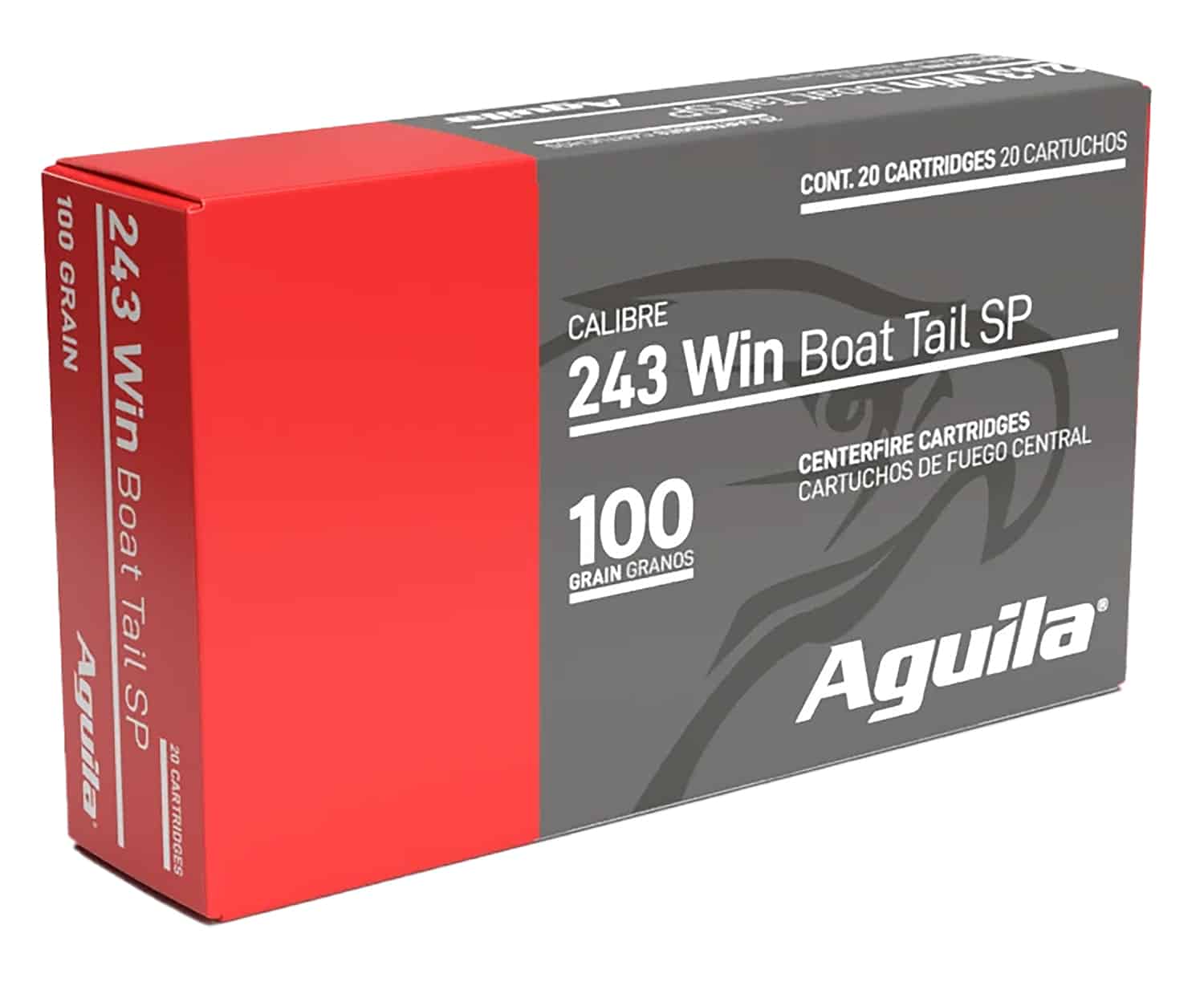 Aguila .243 Win 100gr InterLock Boat Tail Soft Point 20rd box