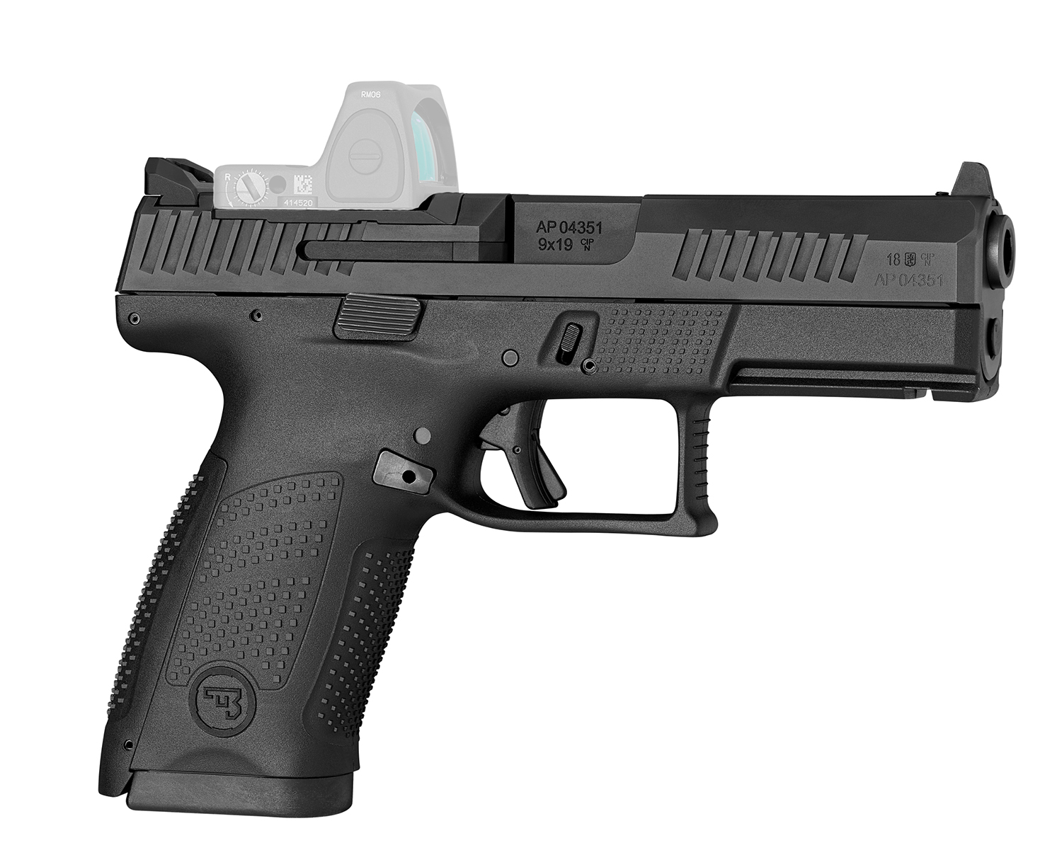 CZ P-10 C Optic Ready 9mm compact pistol, 4.02in barrel, black