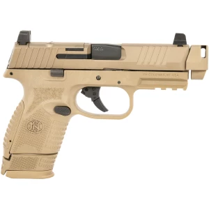 FN 509 Compact MRD Compensated 9mm pistol in Flat Dark Earth with optic-ready slide