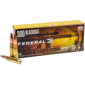 Federal Fusion .300 AAC Blackout 190gr polymer-tipped ammunition 20rd box