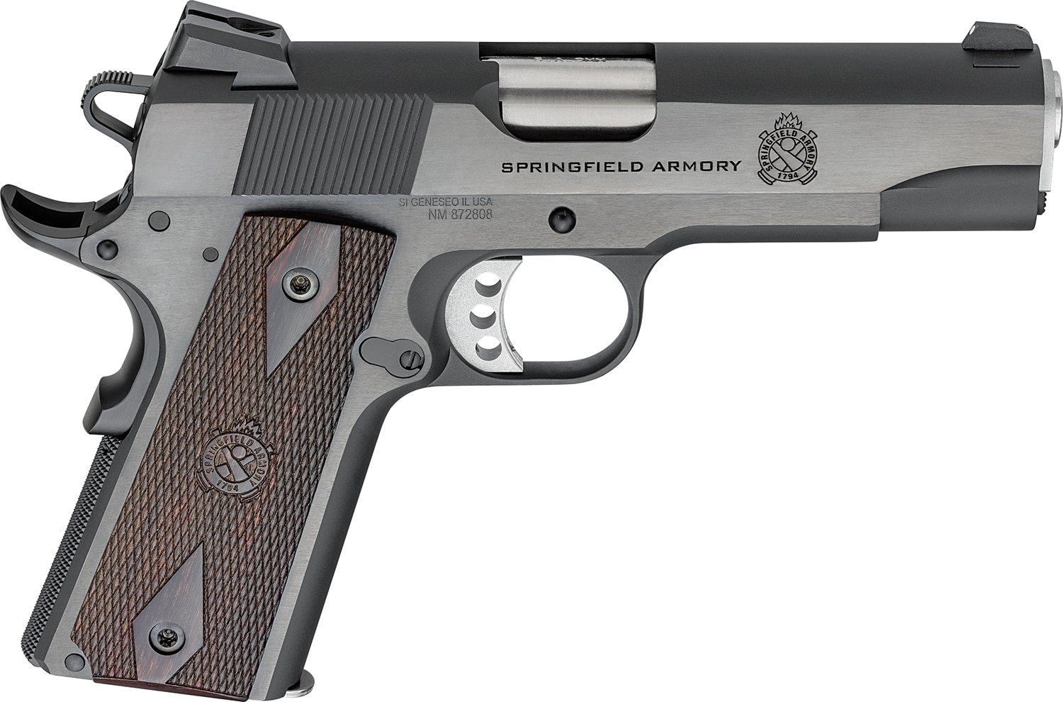 Springfield Armory 1911 Garrison 9mm 4.25-inch blued pistol with 3-dot sights