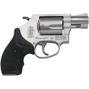 Smith & Wesson Model 637 Airweight revolver, .38 Special, stainless barrel and cylinder, black synthetic grip