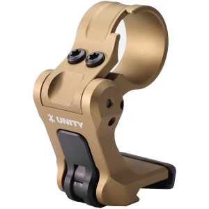 Unity Tactical FAST FTC 30mm magnifier mount in Flat Dark Earth with FAST QD lever