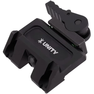 Unity Tactical RAXIS black anodized QD lever mount on M1913 Picatinny rail