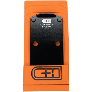 C&H Precision adapter plate for SIG P320 RX/PRO/AXG, black anodized, RMR/Holosun pattern