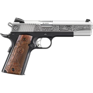 Ruger SR1911 Limited Edition .45 ACP 5-inch engraved stainless slide with hardwood grips