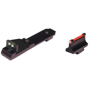 TruGlo TG114 Lever Action Rifle Sights  Black 0.500" Red Front, Green Rear Adjustable for Henry Rifles