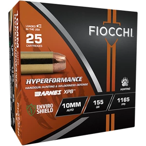 Fiocchi Hyperformance Hunt 10mm 155gr Barnes XPB - 25 round box