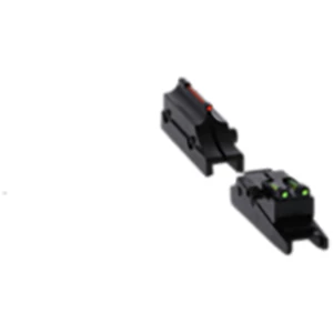 Truglo TG944A Pro Magnum Gobble-Dot Browning Maxus, Silver Red/Green Fiber Optic Black 1/4" Rib