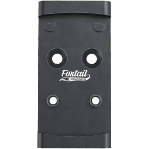 Foxtail Precision adapter plate for Glock MOS and Holosun 407K/507K/EPS Carry footprint, black anodized