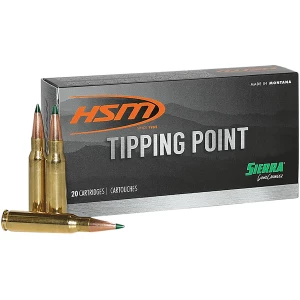 HSM Tipping Point 7mm Remington Magnum 162 gr Hornady SST ammunition box