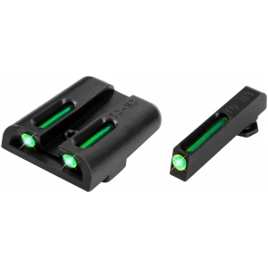 TruGlo TG131ST2 TFO  Green/Tritium/Fiber Optic Front Sight-Green/Tritium/Fiber Optic Rear Sight Sig Sauer P-Series #6 Front/#8 Rear