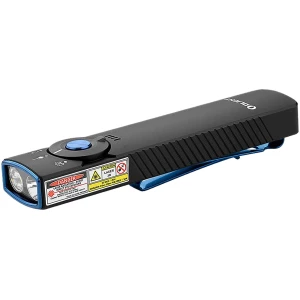 Olight Arkfeld Pro flashlight, black — 1,300 lumens white LED, UV light and green laser