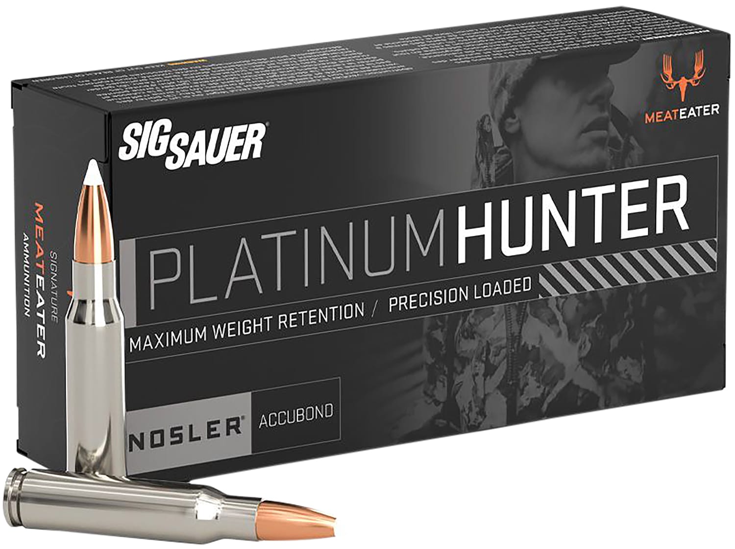 SIG Sauer Platinum Hunter Accubond .270 Winchester 150gr ammunition box, 20 rounds