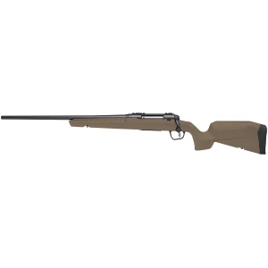 Savage Axis 2 Compact .350 Legend left-hand rifle with 18-inch heavy sporter barrel and flat dark earth synthetic stock
