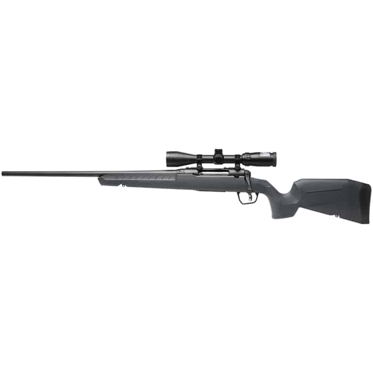 Savage AXIS 2 XP 25-06 Rem left-hand rifle with 3-9x40 scope and gray synthetic stock